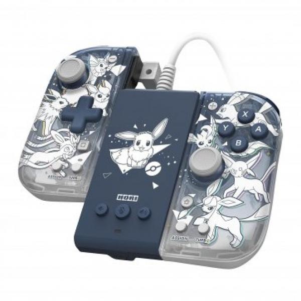 NS Joycons (3rd) - Split Pad Compact style controllers with attachment HORI - Pokemon EVEE Evolutions special edition - NEW