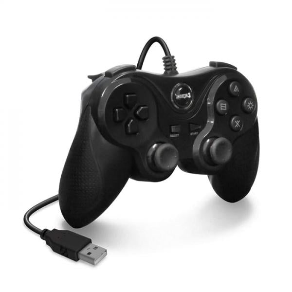 PS3 PC USB Controller - (3rd) Armor3 -  NUPLAY - wired controller - Hyperkin - BLACK - NEW