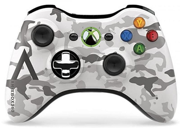X360 Controller (1st) Wireless - AA Battery pack - White - CAMO - USED