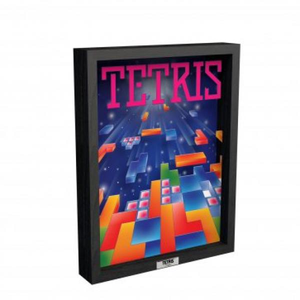 Gamer Gear - FRAMED ART - 9x12 in - Pixel Frames - Shadow Box Art - Tetris - NEW
