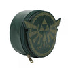Gamer Bags - Purses and Handbags - Nintendo - Zelda - Hyrule Crest 3D Travel & Cosmetic bag - round green - NEW