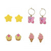 Gamer Gear - EARRINGS - Nintendo - Kirby - Junk Food - 4 pack - NEW
