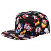 Gamer Hat - Nintendo - Kirby - Kirby powered up - flat bill snapback hat - black