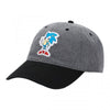 Gamer Hat - Sonic the Hedgehog - classic patch - gray with black bill