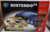 N64 Nintendo 64 System HW - Toys R Us Gold Controller Bundle - Regular black system with gold controller - Complete in box - USED