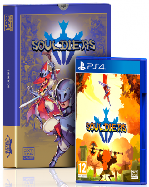 PS4 Souldiers - Collectors Edition - Includes outer box, game, artbook, CD soundtrack, gold pantone cardboard box, 3 lithographs, certificate of authenticity - PAL IMPORT