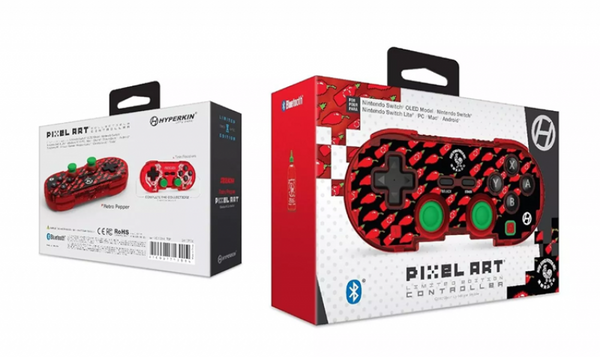 NS PC USB Wireless Controller - Bluetooth - for Switch or PC - SRIRACHA - Retro Pepper style (3rd) Hyperkin - NEW