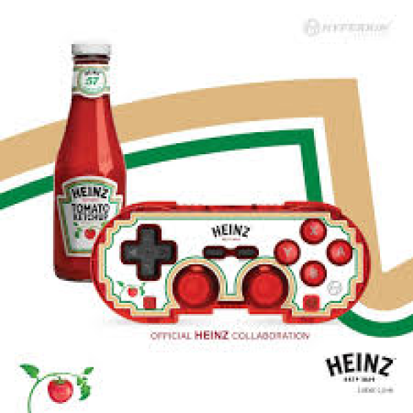 NS PC USB Wireless Controller - Bluetooth - for Switch or PC - HEINZ - Label Love style (3rd) Hyperkin - NEW