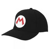 Gamer Hat - Nintendo - Mario - pre curved bill snapback - M logo - Black - NEW