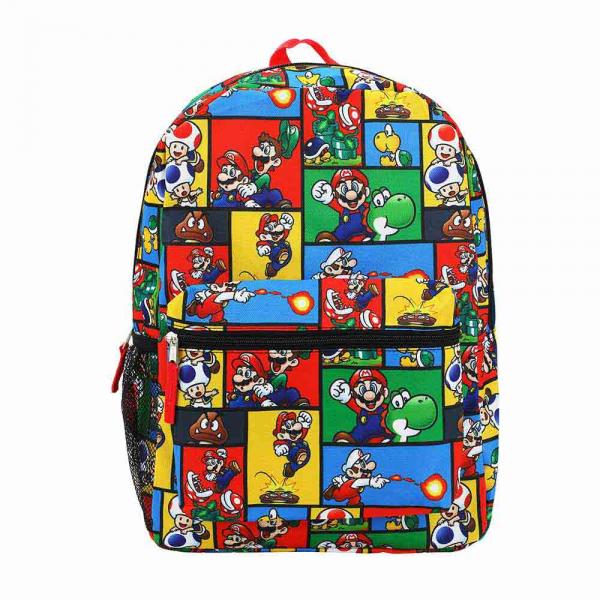 Gamer Bags - Backpack - Nintendo - Super Mario - Characters AOP Youth backpack - NEW