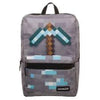 Gamer Bags - Backpack - Minecraft - Box Axe Patch Backpack - GRAY - NEW