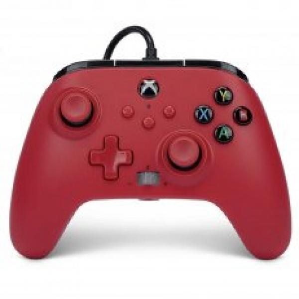 XSX XB1 PC Wired Controller (3rd) Power A - Artisan Red - NEW