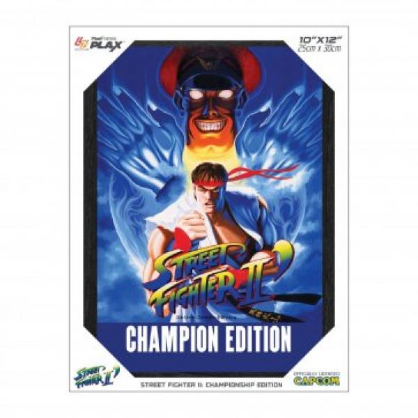 Gamer Gear - FRAMED ART - 10x12 in - Street Fighter II 2 - Championship Edition - Lenticular Framed Poster