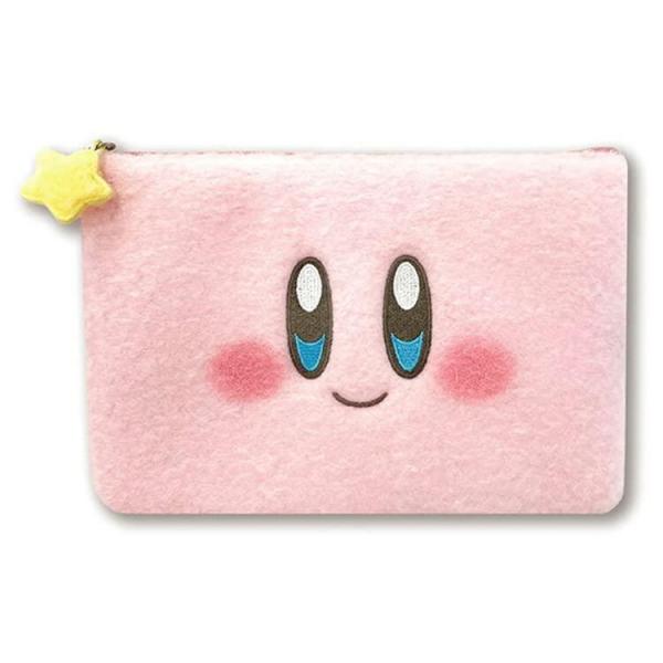 Gamer Bags - Purses and Handbags - Nintendo - Kirby - Fluffy Pouch - Smiling Kirby - Travel & Cosmetic bag - pink - NEW