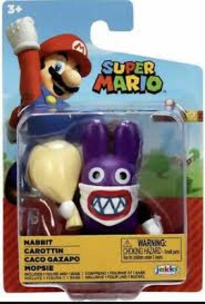 Gamer Gear - TOY - Figures - NINTENDO - Super Mario - 2.5in figures - 2024 wave 33 assortment - NABBIT - purple - NEW
