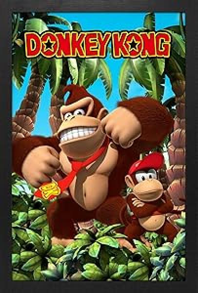 Gamer Gear - FRAMED ART - 11x17 - NINTENDO - Donkey Kong Jungle