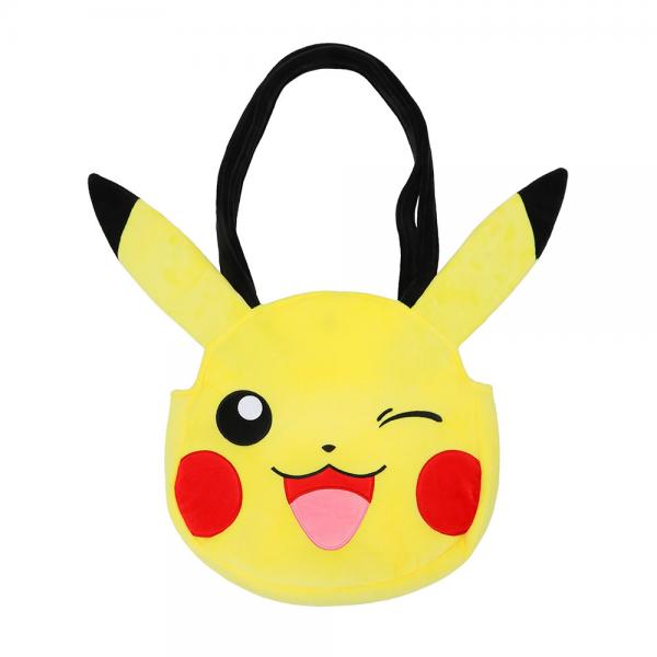 Gamer Bags - Purses and Handbags - Nintendo - Pokemon - Pikachu face with ears - Plush Tote Handbag - NEW