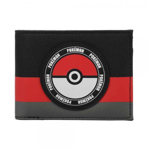 Gamer Wallet - Nintendo - Pokemon - bifold - Pokemon Trainer wallet - Black & Red - NEW