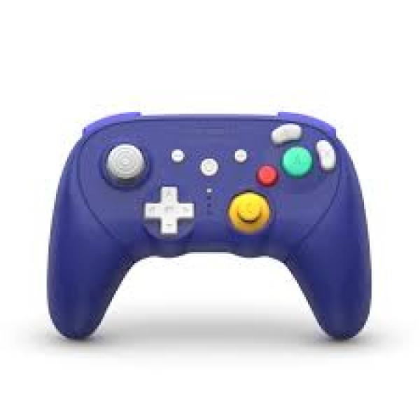 GC Wii WiiU NS PC - Wireless Controller (3rd) NEW - Battler GC - Retrofighters - PRO SERIES - Gamecube - standard Gamecube dual analog layout - Purple Indigo - NEW