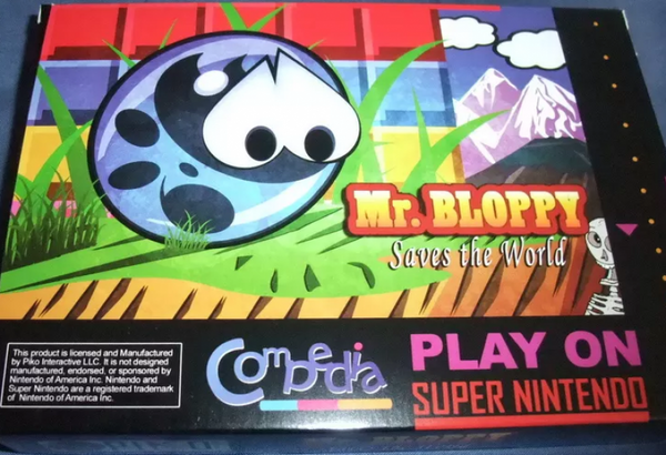 SNES Mr. Bloppy - Saves the World - BRAND NEW COMPLETE IN BOX