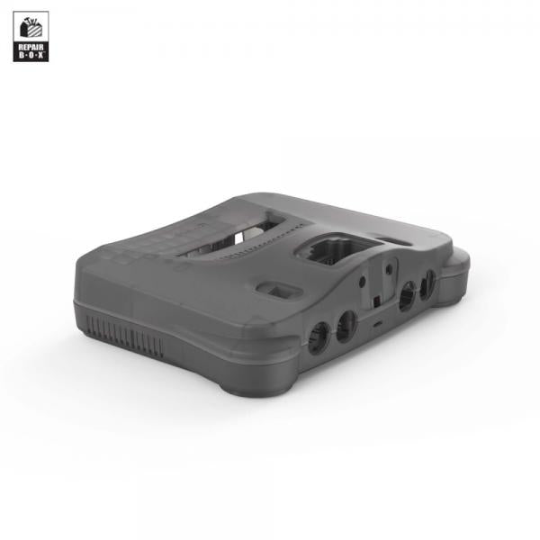Repair Part - N64 Custom Color Shell (3rd) Repair Box - Hyperkin - Smoke Gray - limited edition - NEW