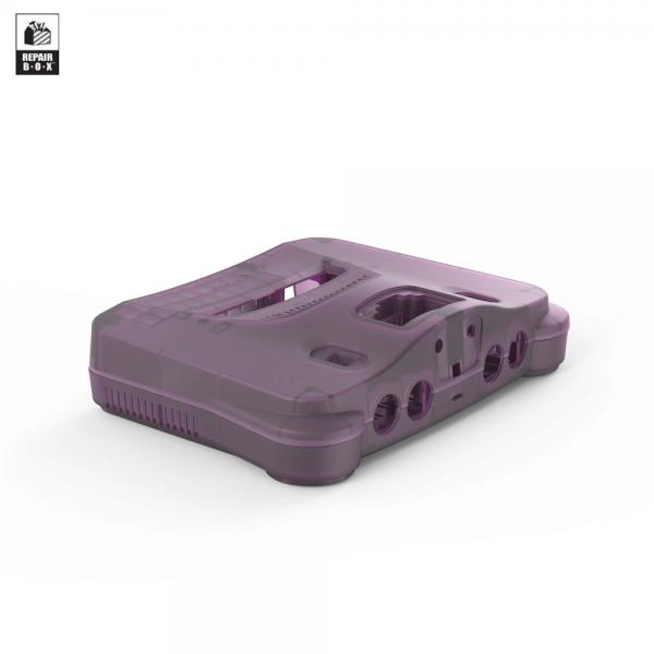 Repair Part - N64 Custom Color Shell (3rd) Repair Box - Hyperkin - Atomic Purple - limited edition - NEW