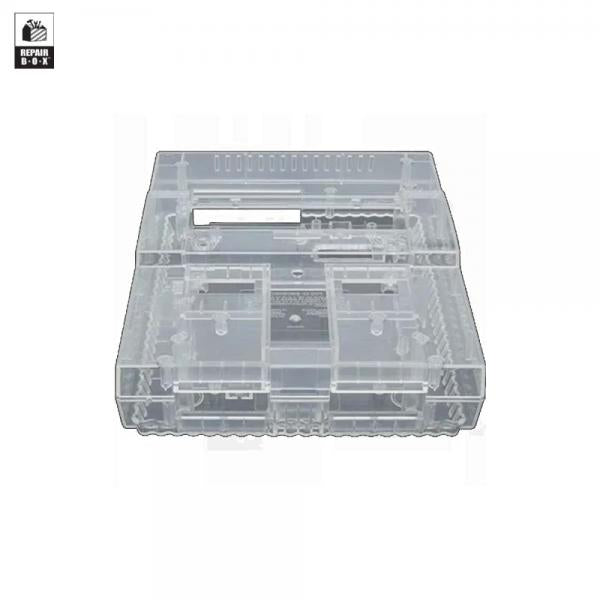 Repair Part - SNES Custom Color Shell (3rd) Repair Box - Hyperkin - Clear - limited edition - NEW