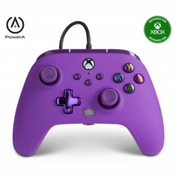 XSX XB1 PC Wired Controller (3rd) Power A - PURPLE - NEW