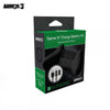 XSX XB1 Controller Battery Pack and cable - Game N Charge Battery kit - works on XB1 and XSX - Armor3 - BLACK - NEW