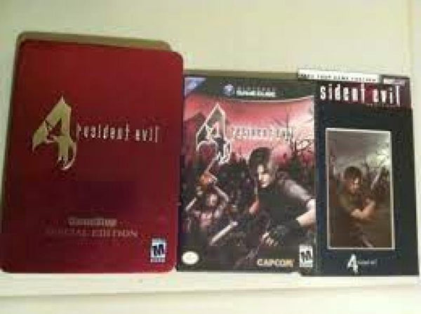 GC Resident Evil 4 - GameStop Special Edition - Complete with Tin Case, Game, Artwork, Mini Artbook and Numbered Certificate of Authenticity