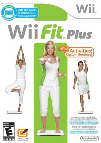 Nintendo Wii System + Wii Fit Plus + EA Sports Active + Balance Board Mat +  Balance Board Protective Sleeve Bundle