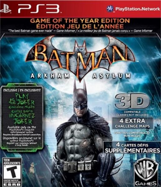 PS3 Batman - Arkham Asylum - Game Of the Year Edition 3D