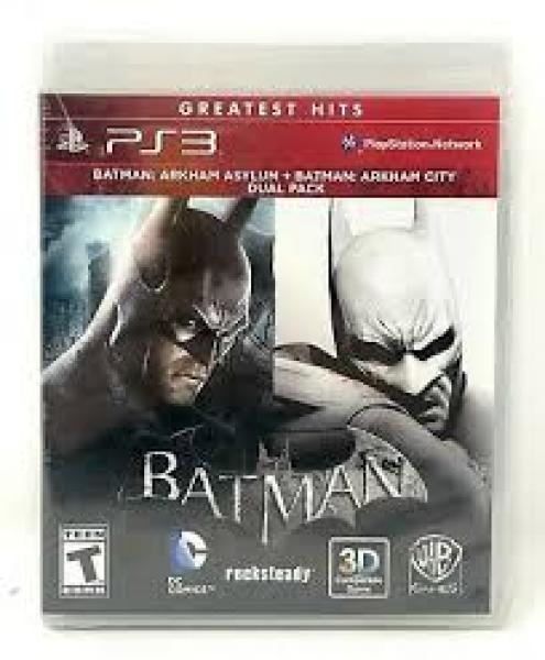 PS3 Batman Arkham Bundle - Arkham City and Arkham Asylum - USED