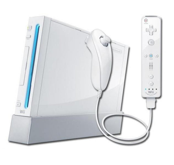 Wii F - WII - Nintendo Wii HW - System - WHITE - (plays GC) - USED