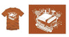 Game Tshirt - Glitch - Game Over store logo - NES design - Burnt Orange - 2009
