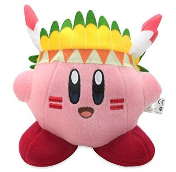 Plush - Nintendo - Kirby - Indian Chief - wing kirby - 6 in