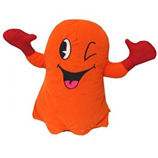 Plush - Pac Man - Ghost - Orange - 8 in