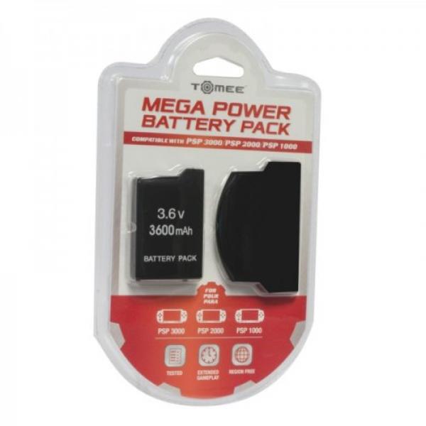 PSP Replacement Battery - Mega Power (3rd) NEW - Hyperkin - Tomee - for PSP 1-2-3 1000 2000 3000 (*May not work with some 1000 models)