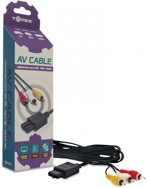 SNES N64 GC - AV Cable (3rd) - NEW - Tomee