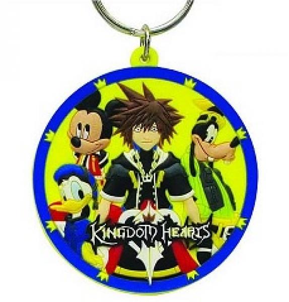 Keychain - Kingdom Hearts - Group Picture PVC round