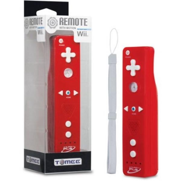 Wii Remote Controller - WITH motion plus (3rd) - NEW - Hyperkin - Tomee - RED