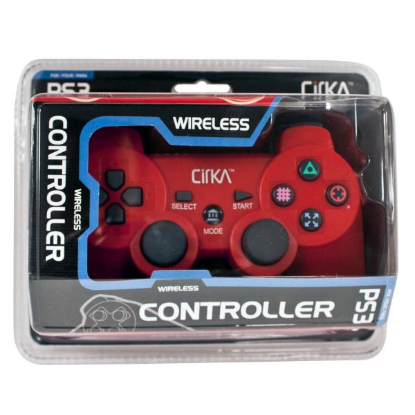 PS3 Controller (3rd) Wireless - NEW - Cirka - red