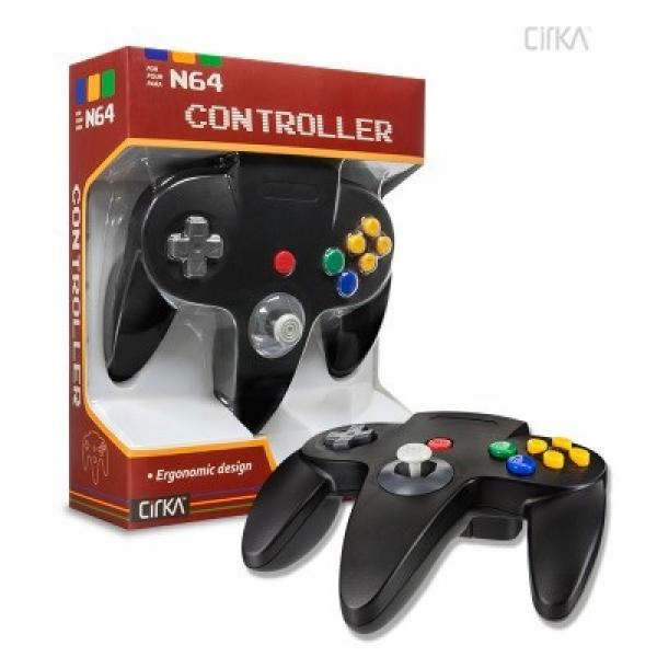 N64 Controller (3rd) NEW - Cirka - Original Style - Hyperkin - BLACK