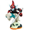 Skylanders - Giants - Figure - Orange Base - Undead - Fright Rider - blue guy in red & black armor holding silver spear, riding bone mount - USED