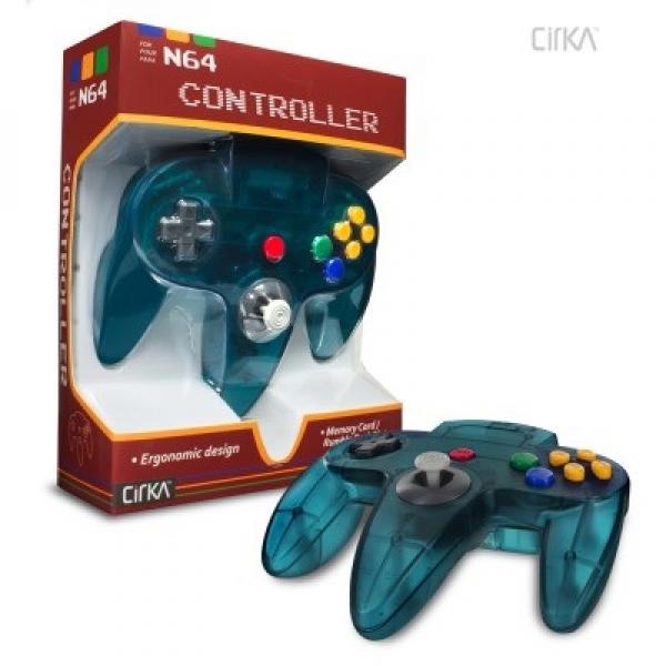 N64 Controller (3rd) NEW - Cirka - Original Style - Hyperkin - Turquoise