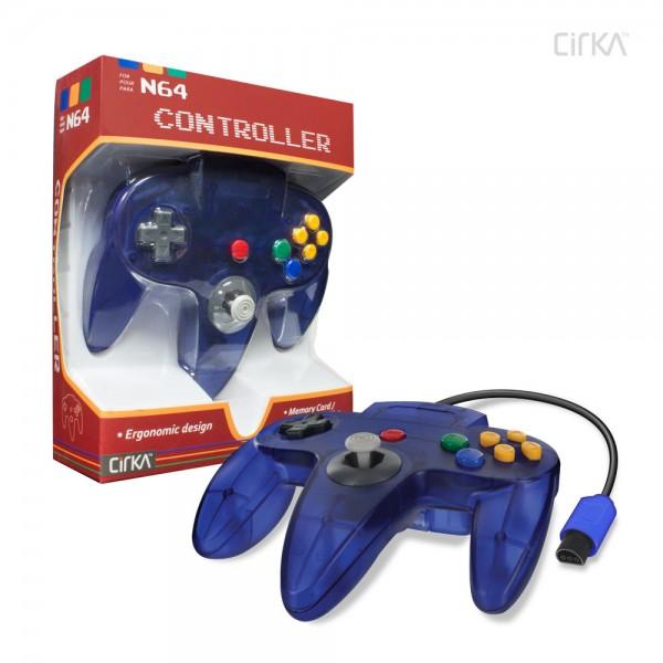 N64 Controller (3rd) NEW - Cirka - Original Style - Hyperkin - Clear Grape