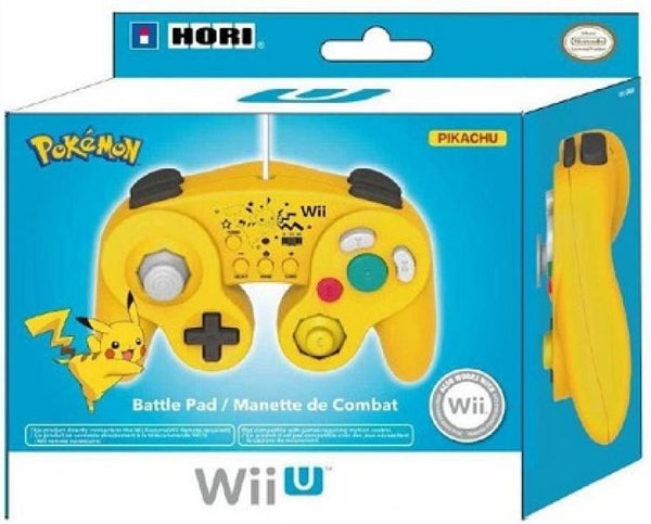 WiiU Wii Gamecube style controller (3rd) HORI - Pokemon Pikachu - NEW