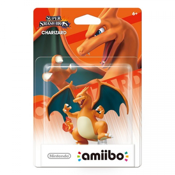 Amiibo - Gold Smash Base - Charizard - Pokemon - Orange flame lizard dragon - USED