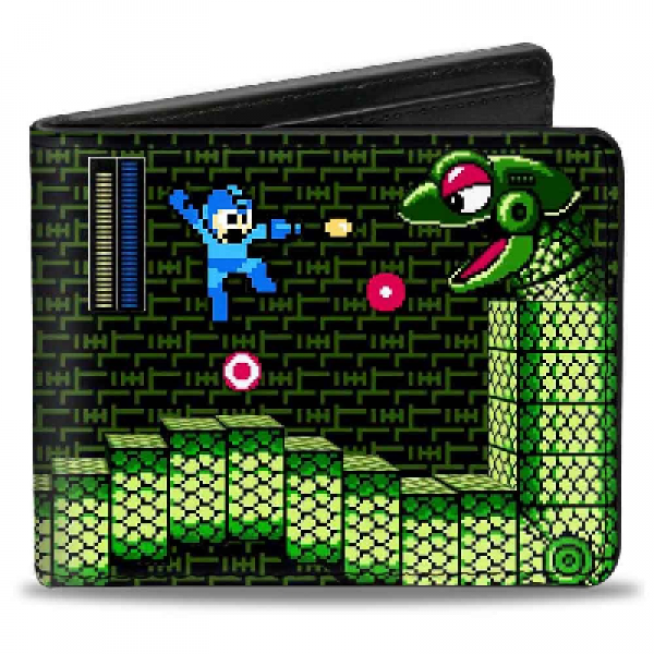 Gamer Wallet - Mega Man - Bifold Wallet - Snakey - NEW