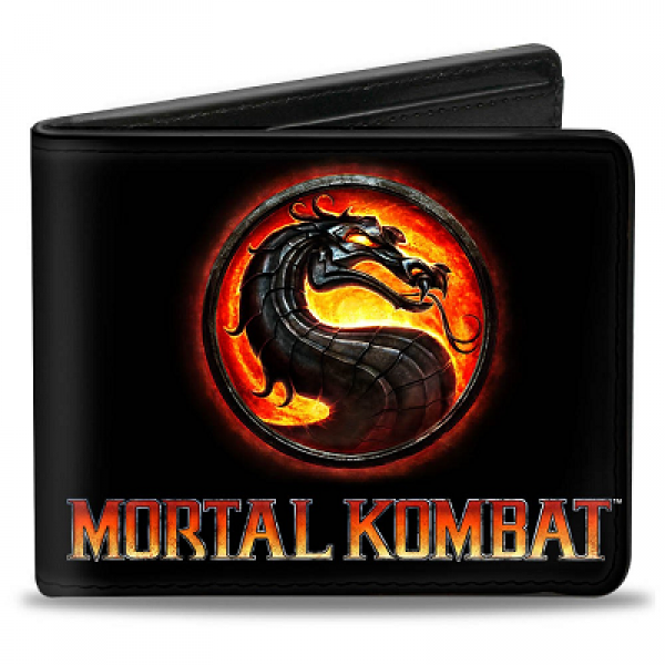 Gamer Wallet - Mortal Kombat 9 - Dragon logo - Bifold Wallet - NEW